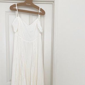 Reformation Poppy Dress in Ivory, Size 4, NWT